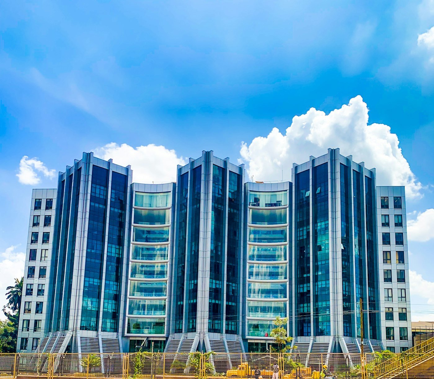 Glass office towers in Nairobi